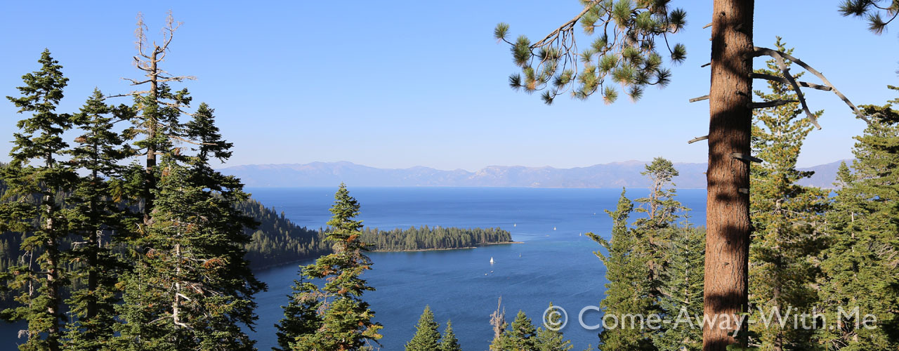 View from Emerald Bay, Tahoe Lake, CA, USA
