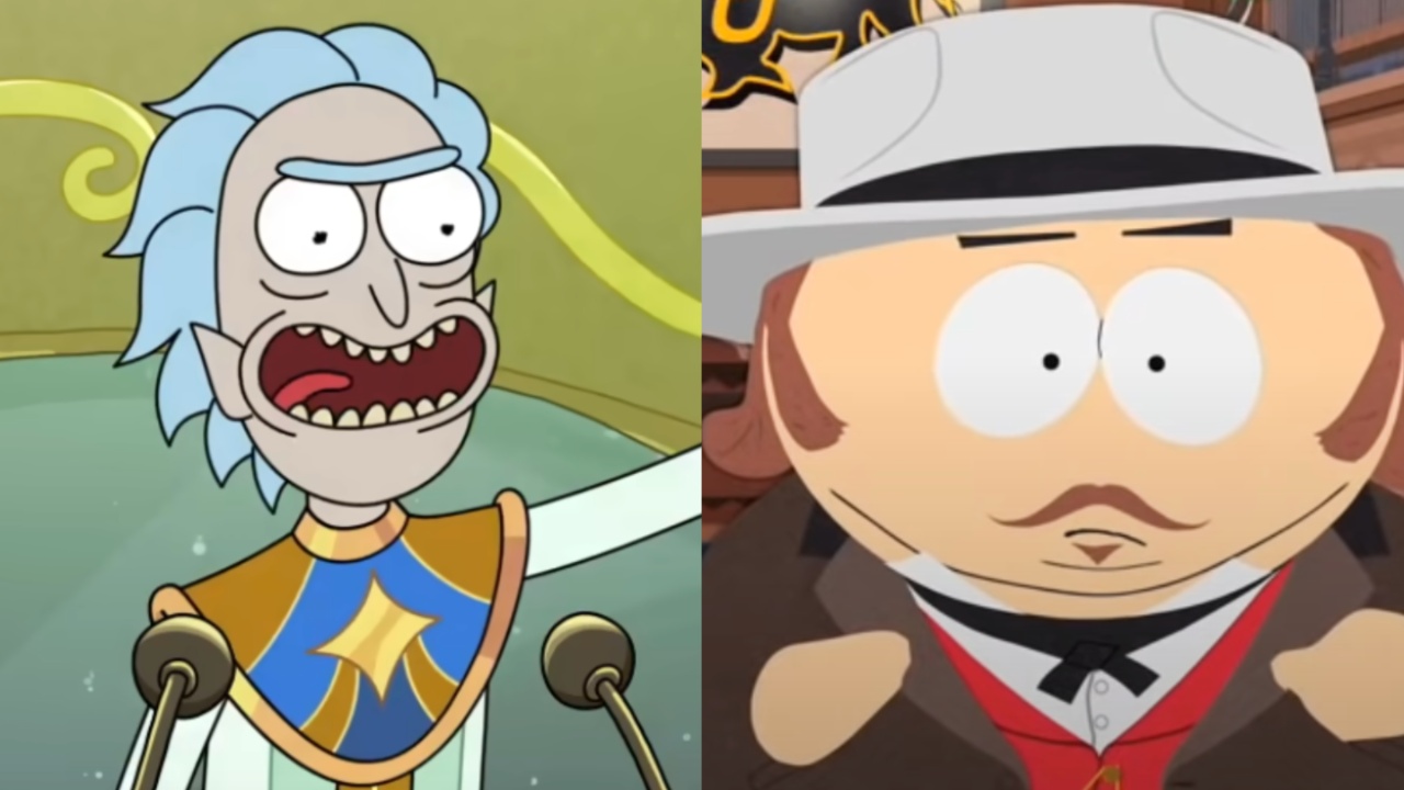 Rick Sanchez and Eric Cartman side by side