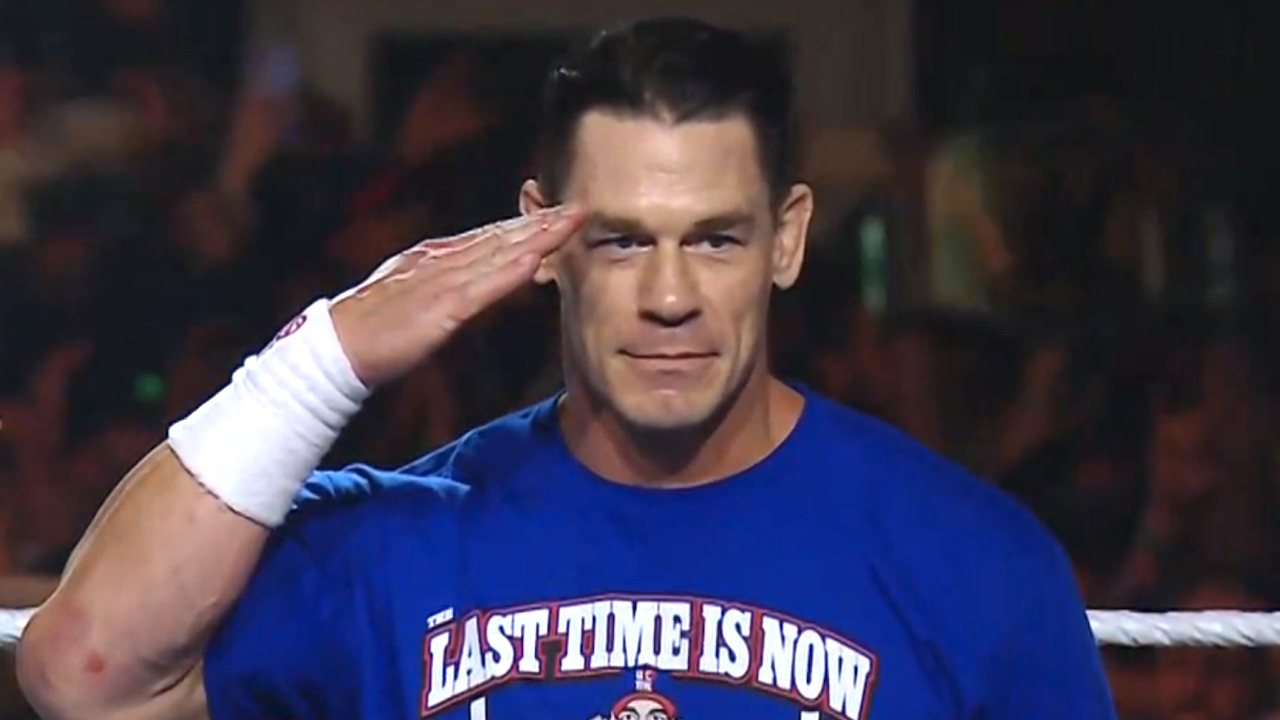 john cena saluting before his summer slam 2025 match